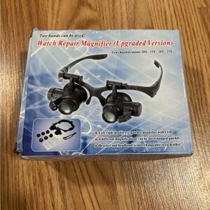 Watch Repair Magnifier (Upgraded Version) 10x/15x/20x/25x New Open Box
